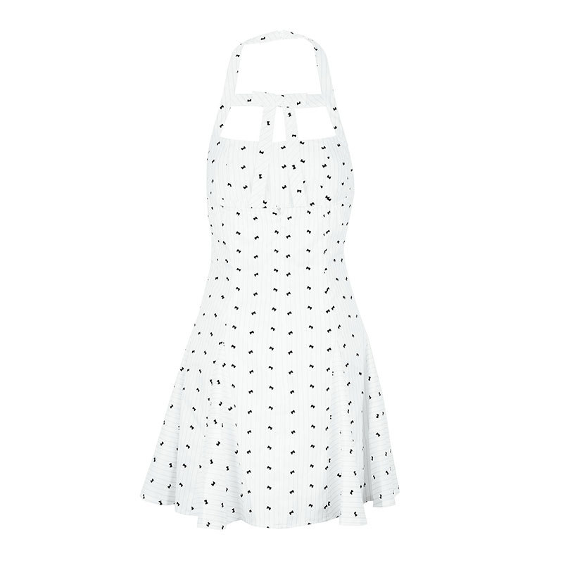 Tube Cinched Flared Mini Dress