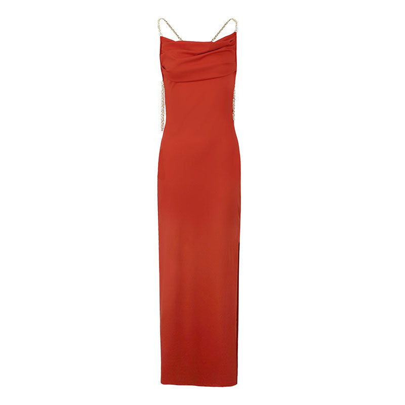 Ladies Strapless Fitted Open Back Dress