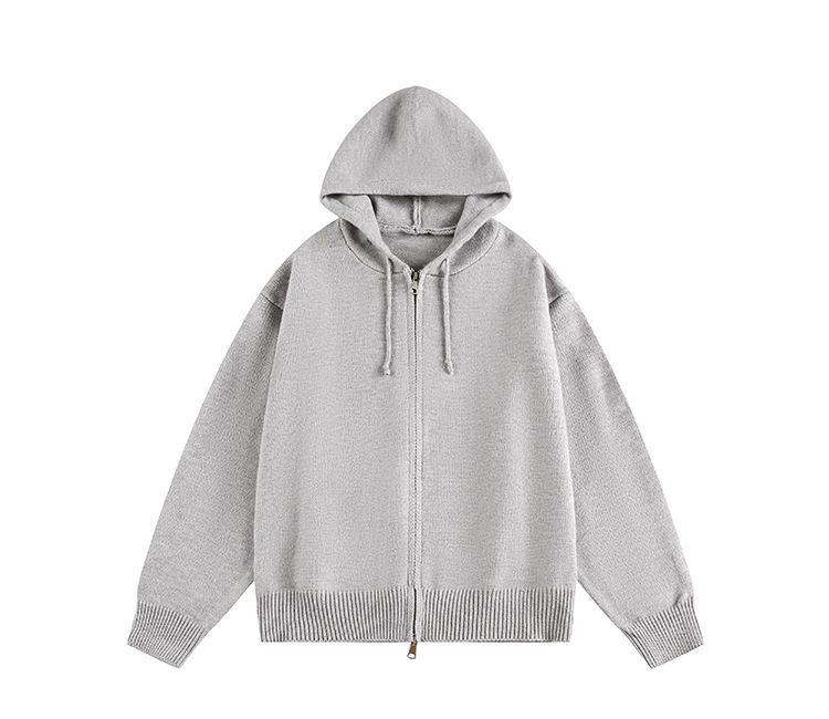 American Trend Oversized Long Sleeve Hood Cardigan