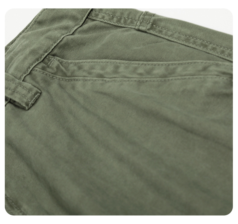 Multiple Pockets Designed Slimming Loose Fit Wide-Leg Tapered Pants