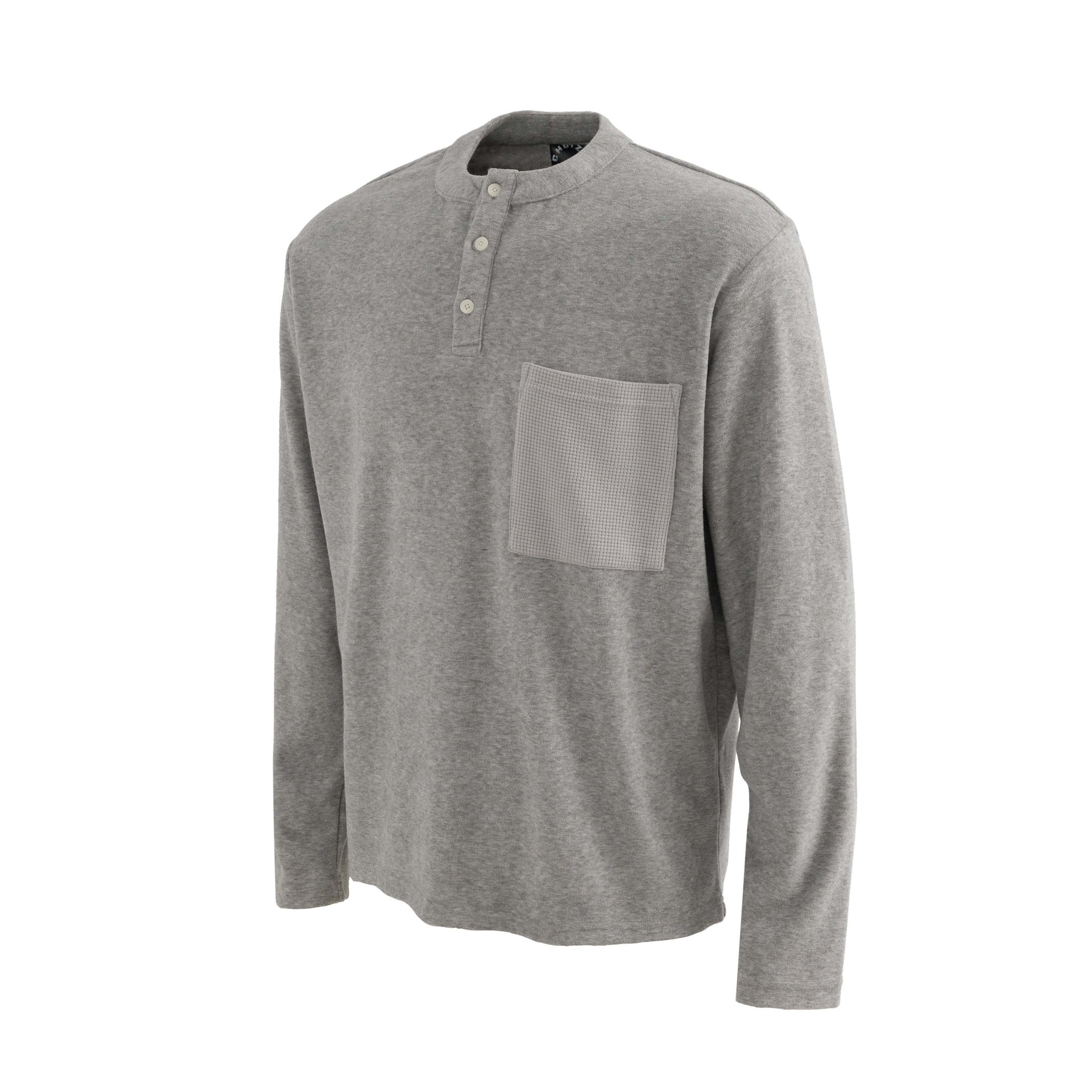 Urban Cotton Blend Oversized Mock Neck Snap Hoodie