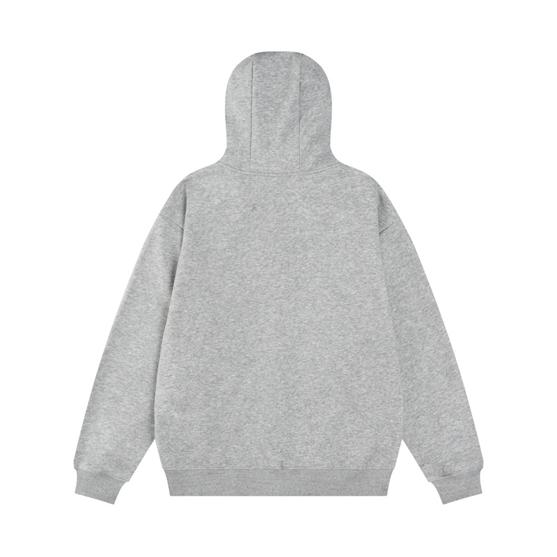 Oversized Streetwear Teddy Letter Print Cotton Hoodie