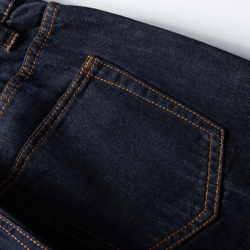 Denim Raw Color Loose Straight Casual Versatile Jeans Men
