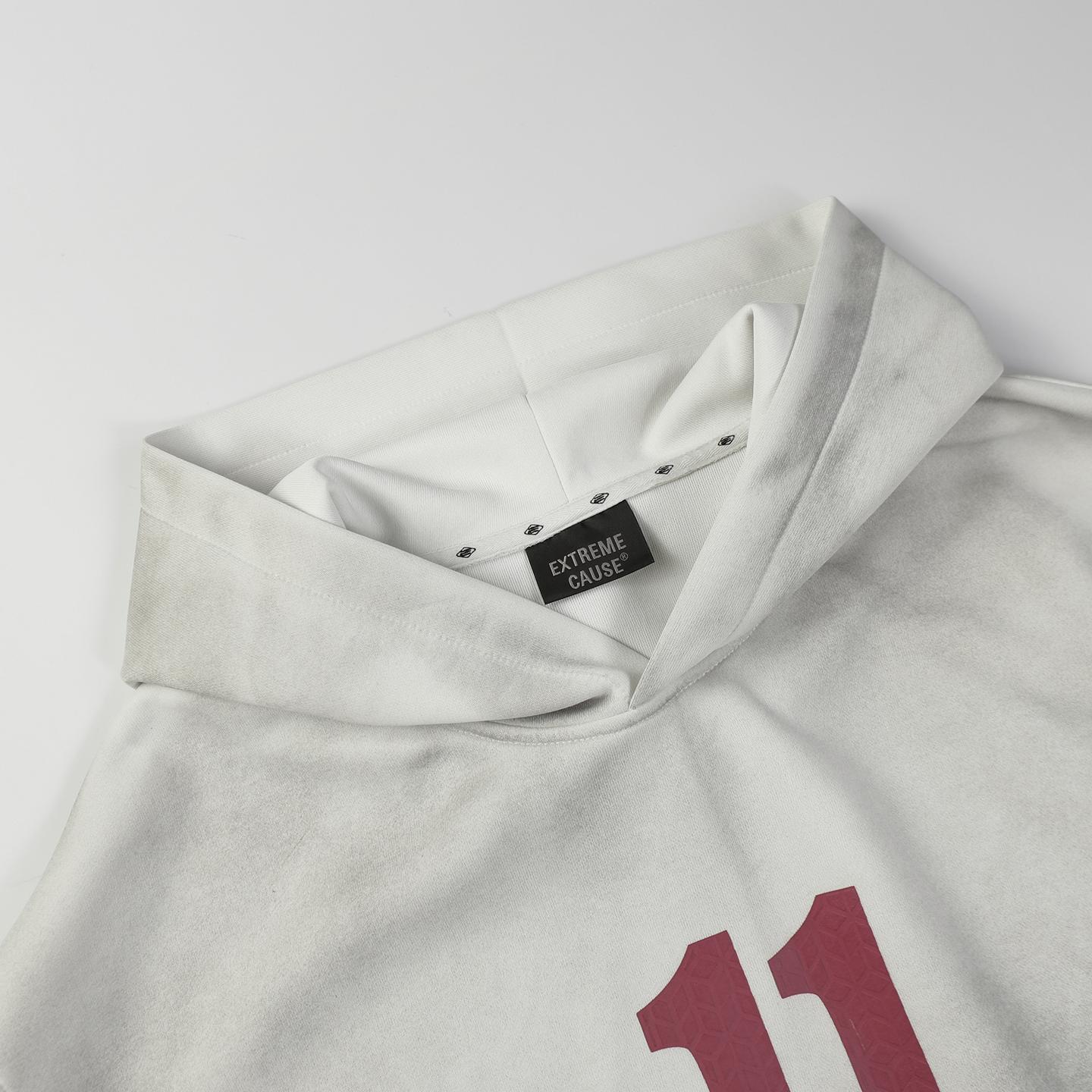 Unisex Cotton Polyester Alphabet Hoodie