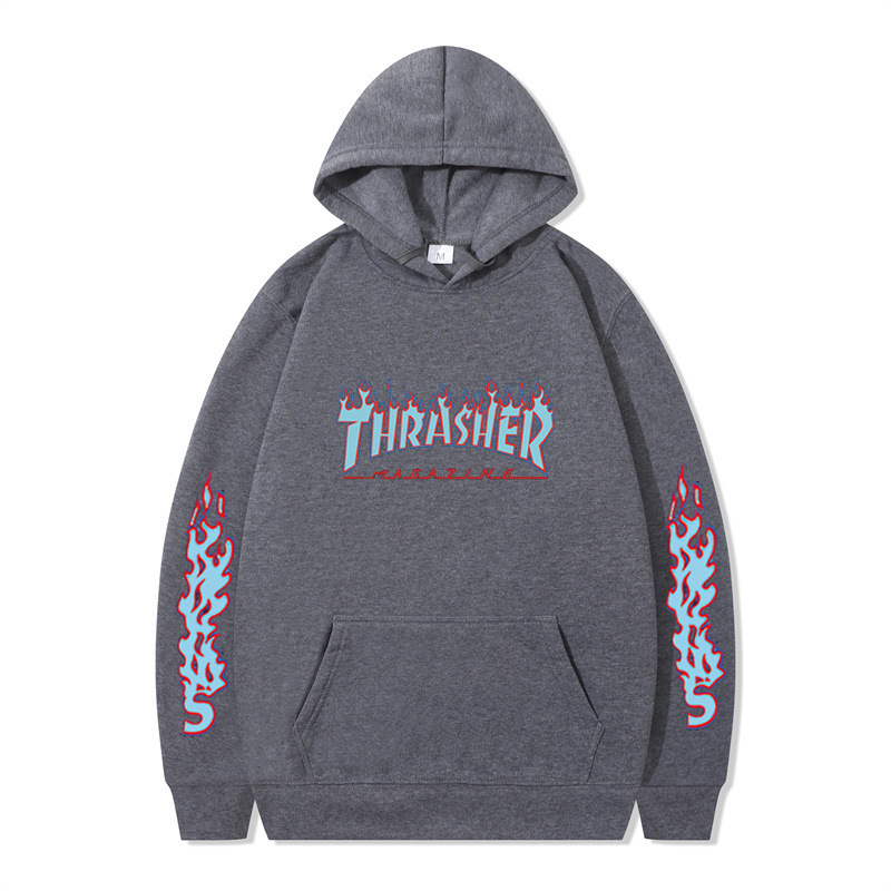 Hip Hop Streetwear Plain Loose Hoodie