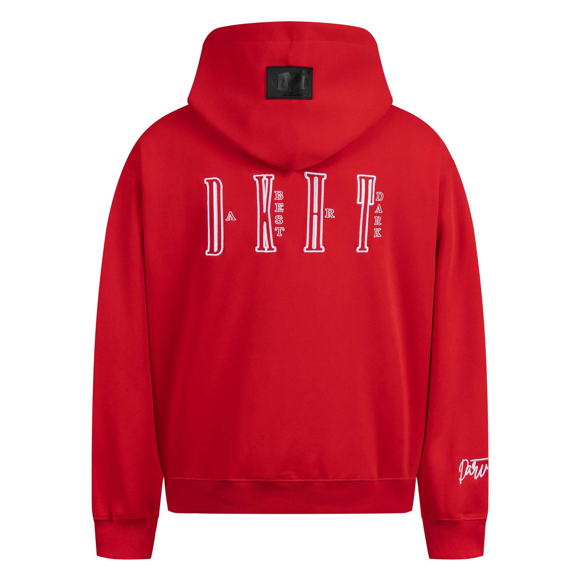 Streetwear Embroidered Initial Oversized Cotton Hoodie