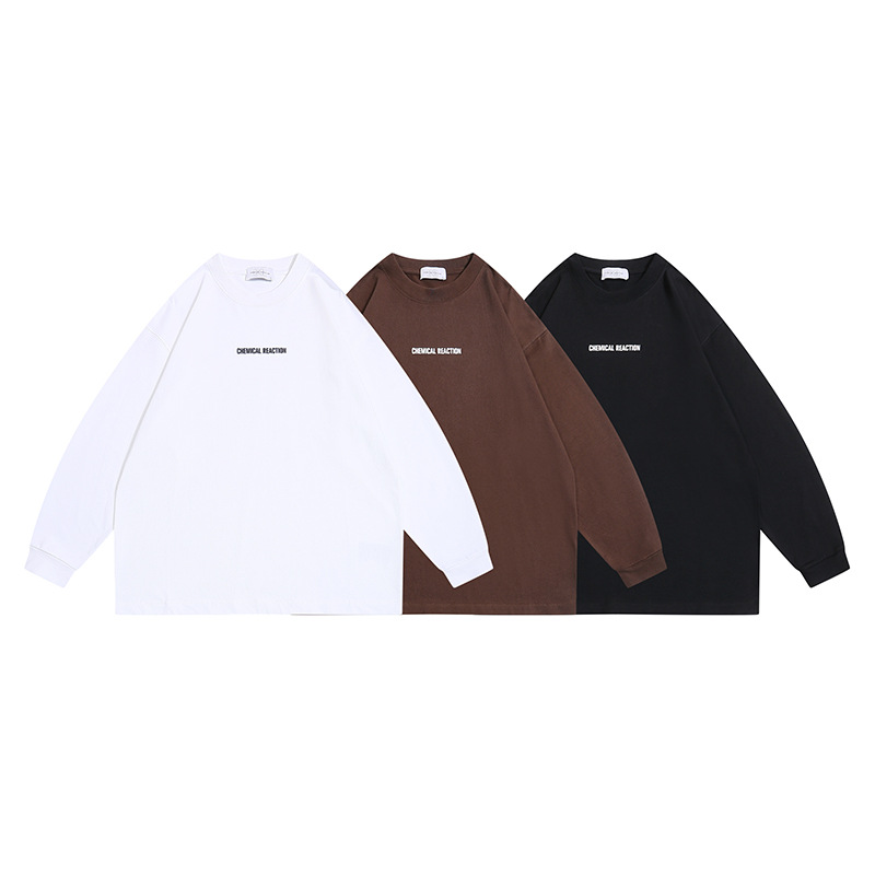 Cotton Blended Full Arm Typography T-Shirt