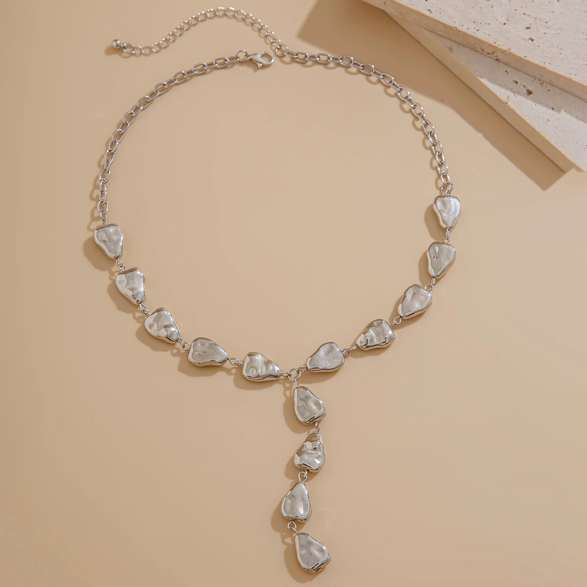 Ingemark Sexy Water Drop Plastic Beans Pendant Choker Necklace Fashion Statement Goth Y Shape Long Tassel Chain Neck Jewelry New