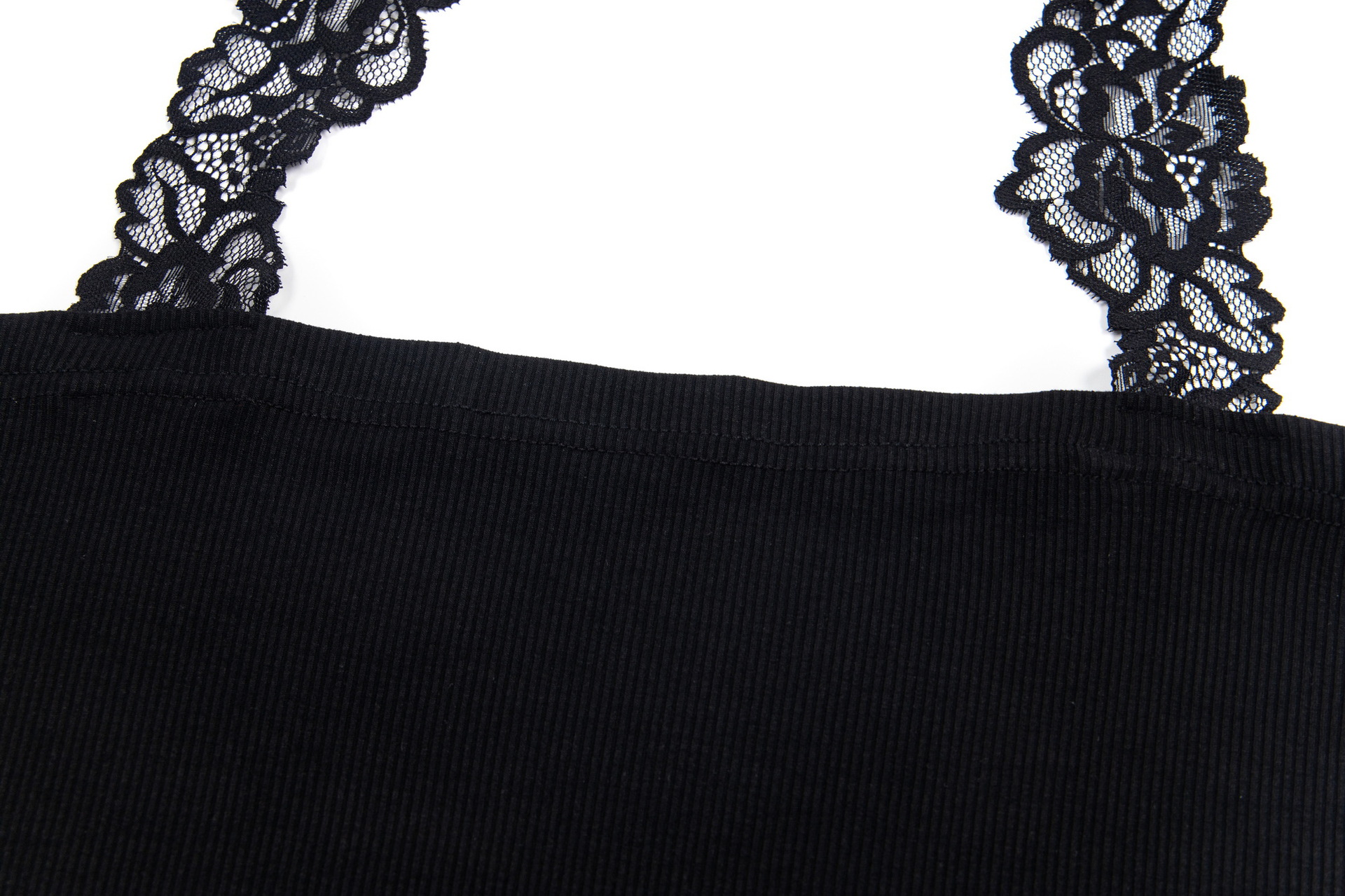 Solid Color Lace Slim Women's Neck-Hanging Tank Top