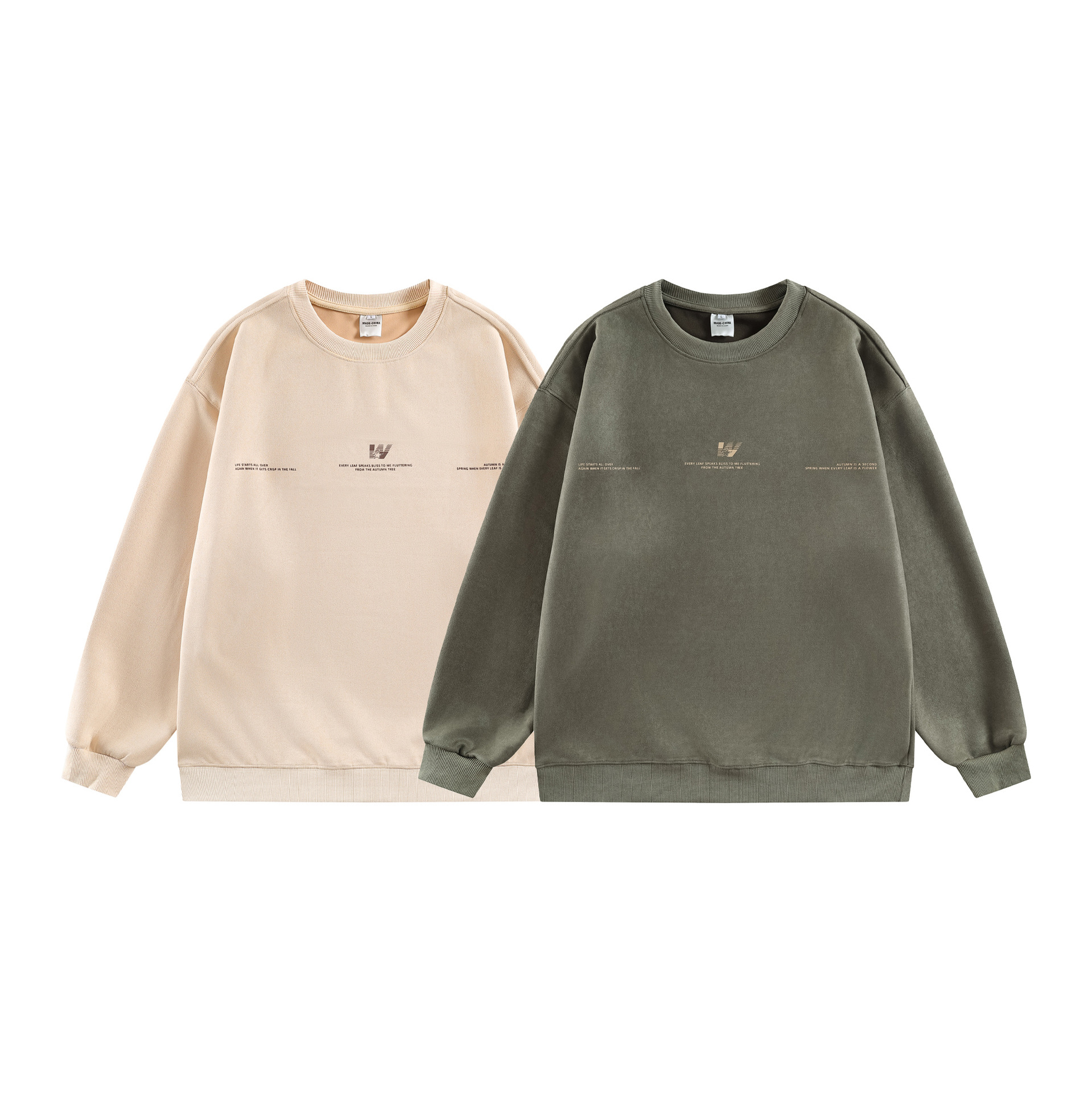 American Oversized Polyester Round Neck Sweatshirt