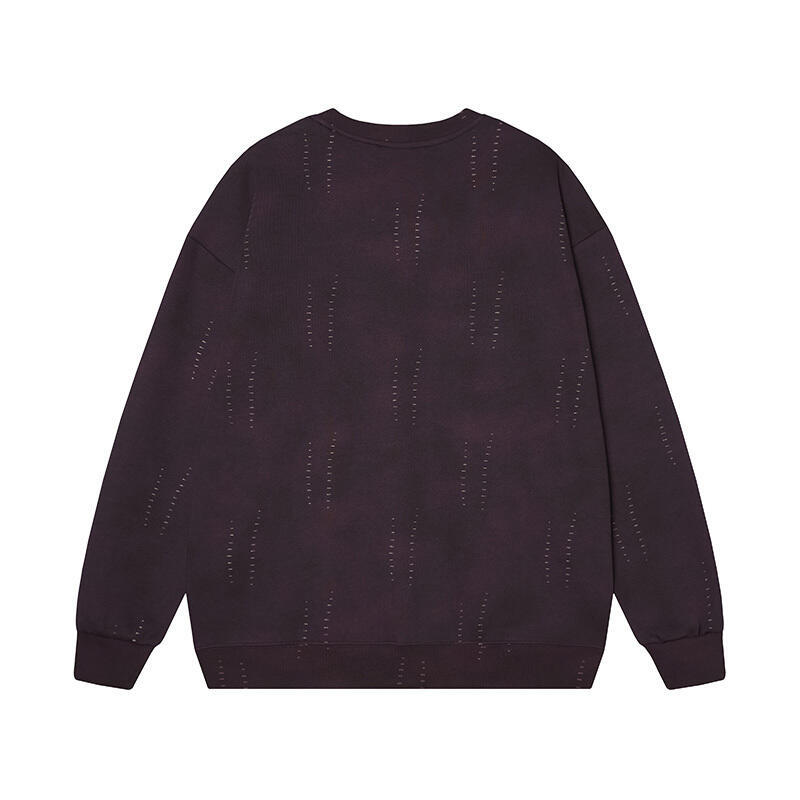 Oversized Cotton Alphabet Print Hoodie