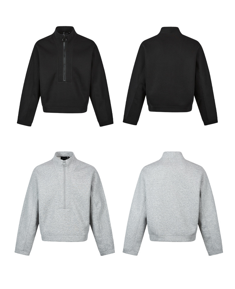 Sweatshirt Oversized High-Intelligence Solid Color Casual Minimalist Commuting Jacket Unisex