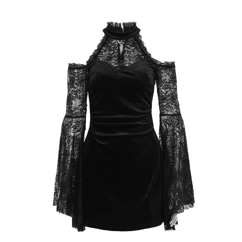 Floral Polyester Strap Neck Three-Quarter Sleeve Fitted Dress