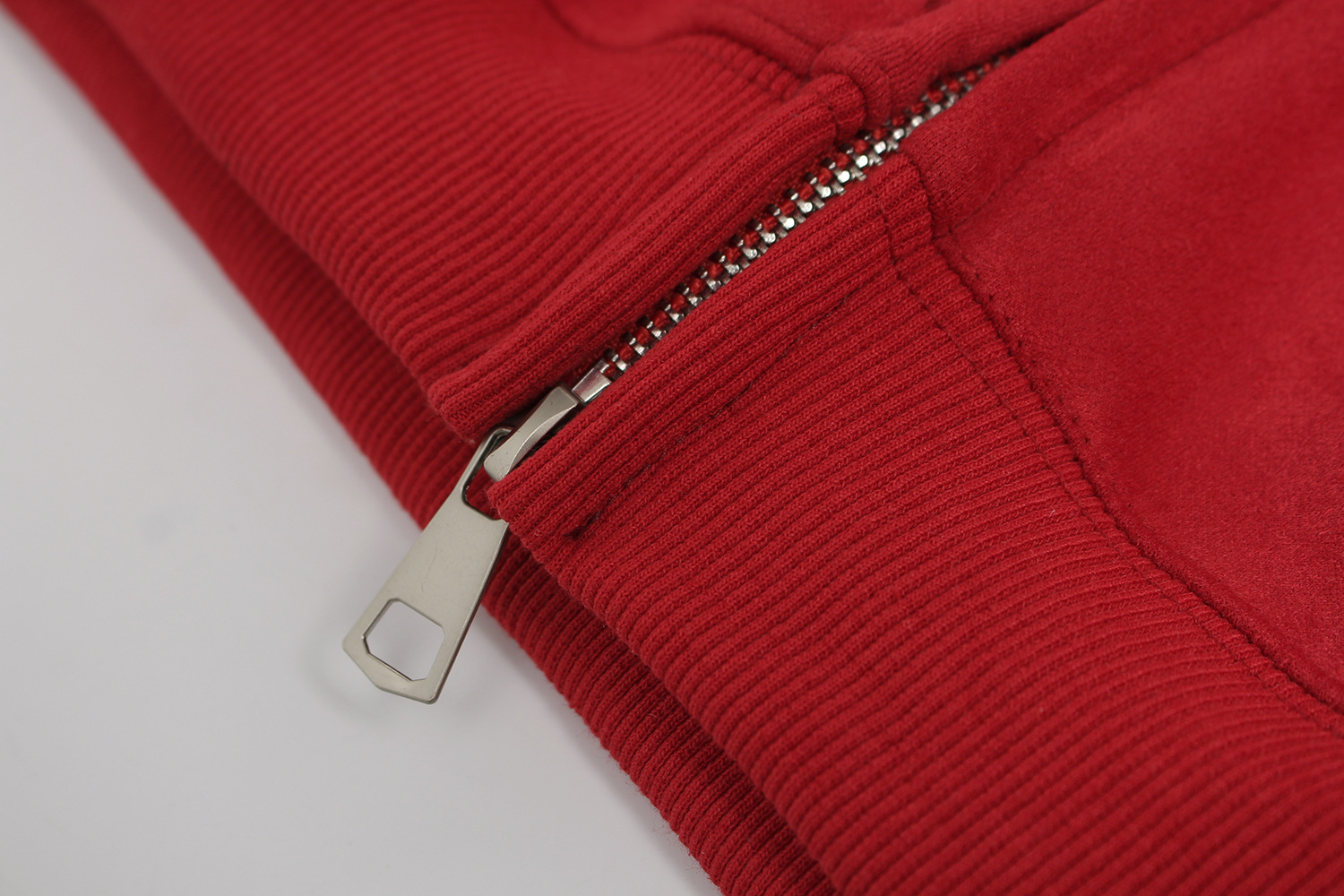 Streetwear Men Oversized Cropped Patterned Hood Zip Sweatshirt