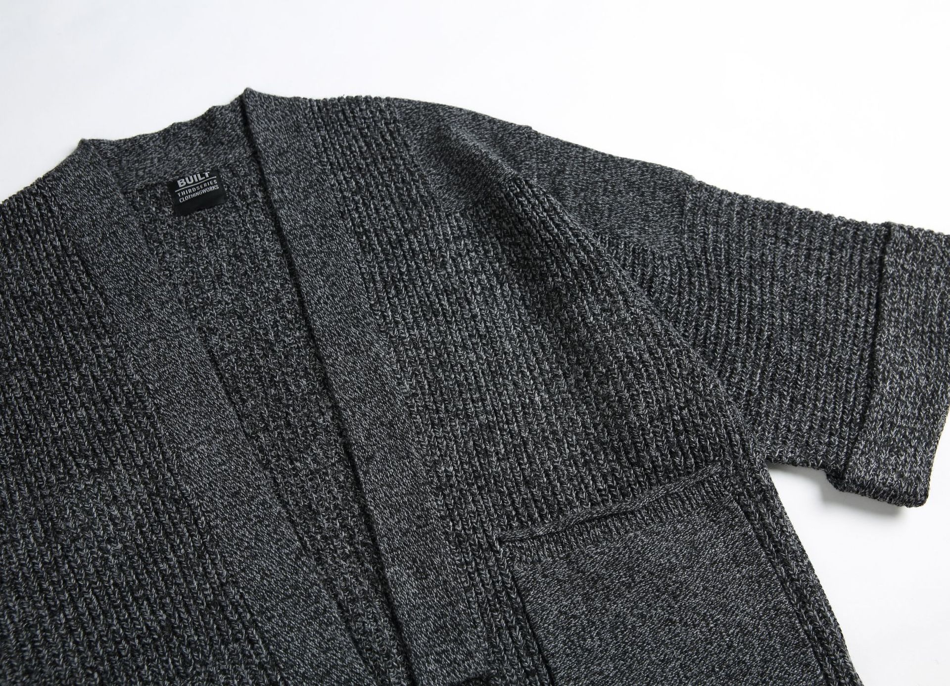 Polyester Plain Oversized Dolman Cardigan