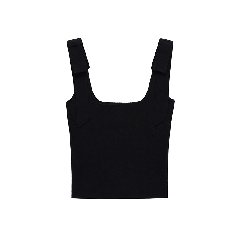 Ladies Open Front Polyester Sleeveless Top