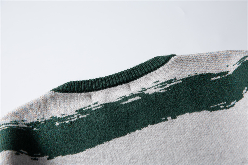 Japanese Workwear Two-Tone Banded Sweater