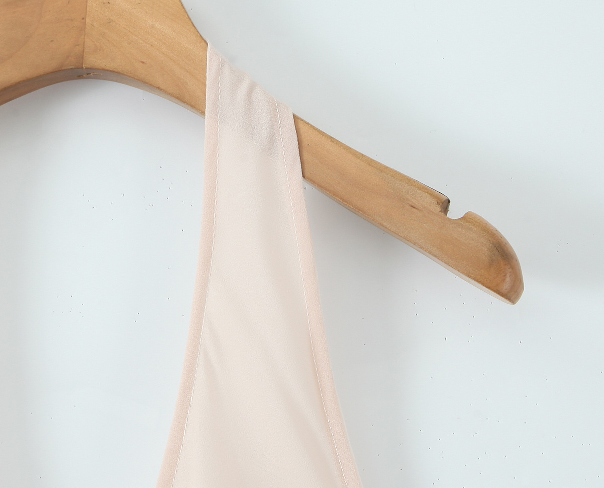 Sleeveless Halter Low-Back Fitted Dress