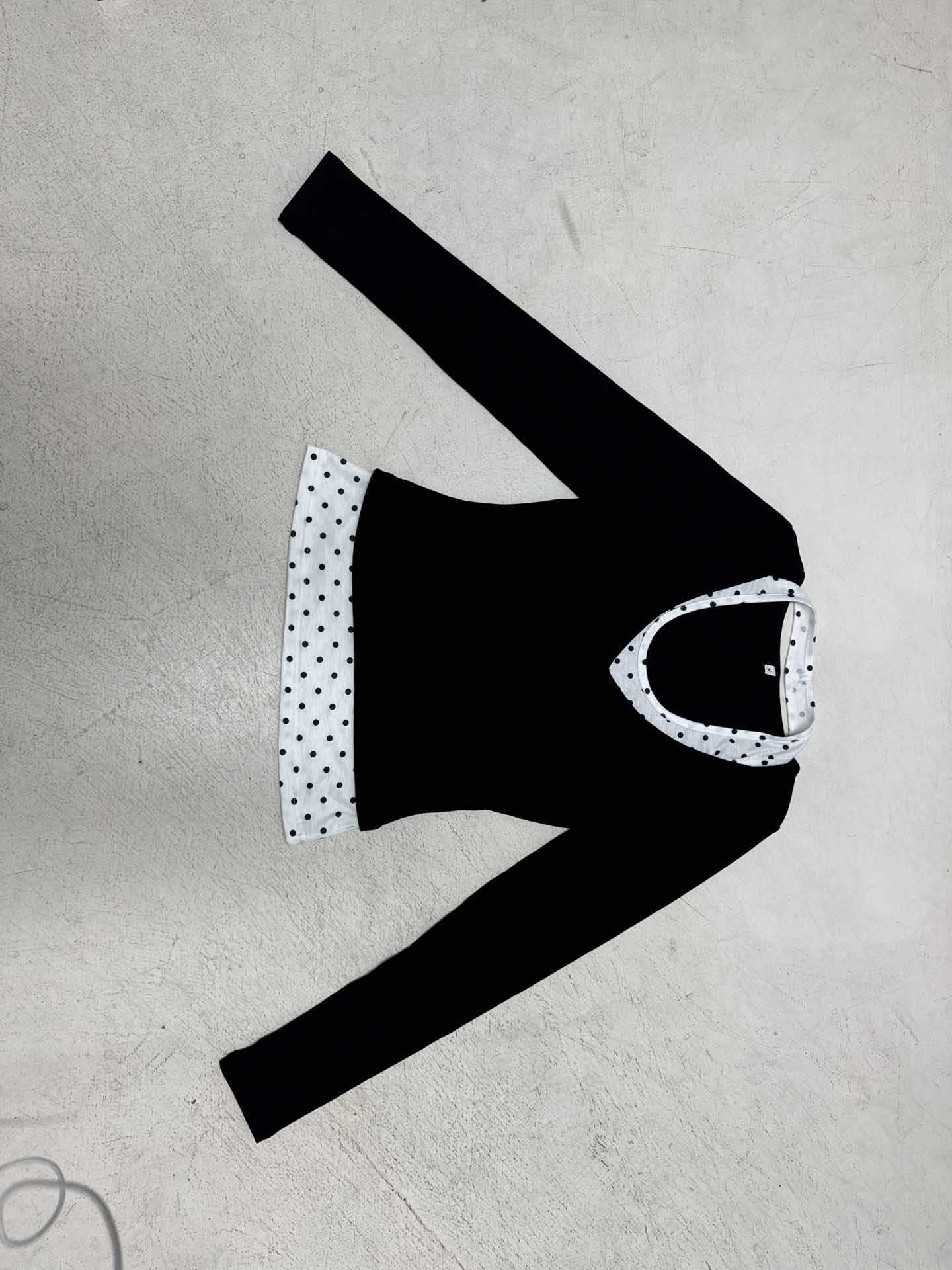 Slim Colorblock Plunge Layered Midriff Top