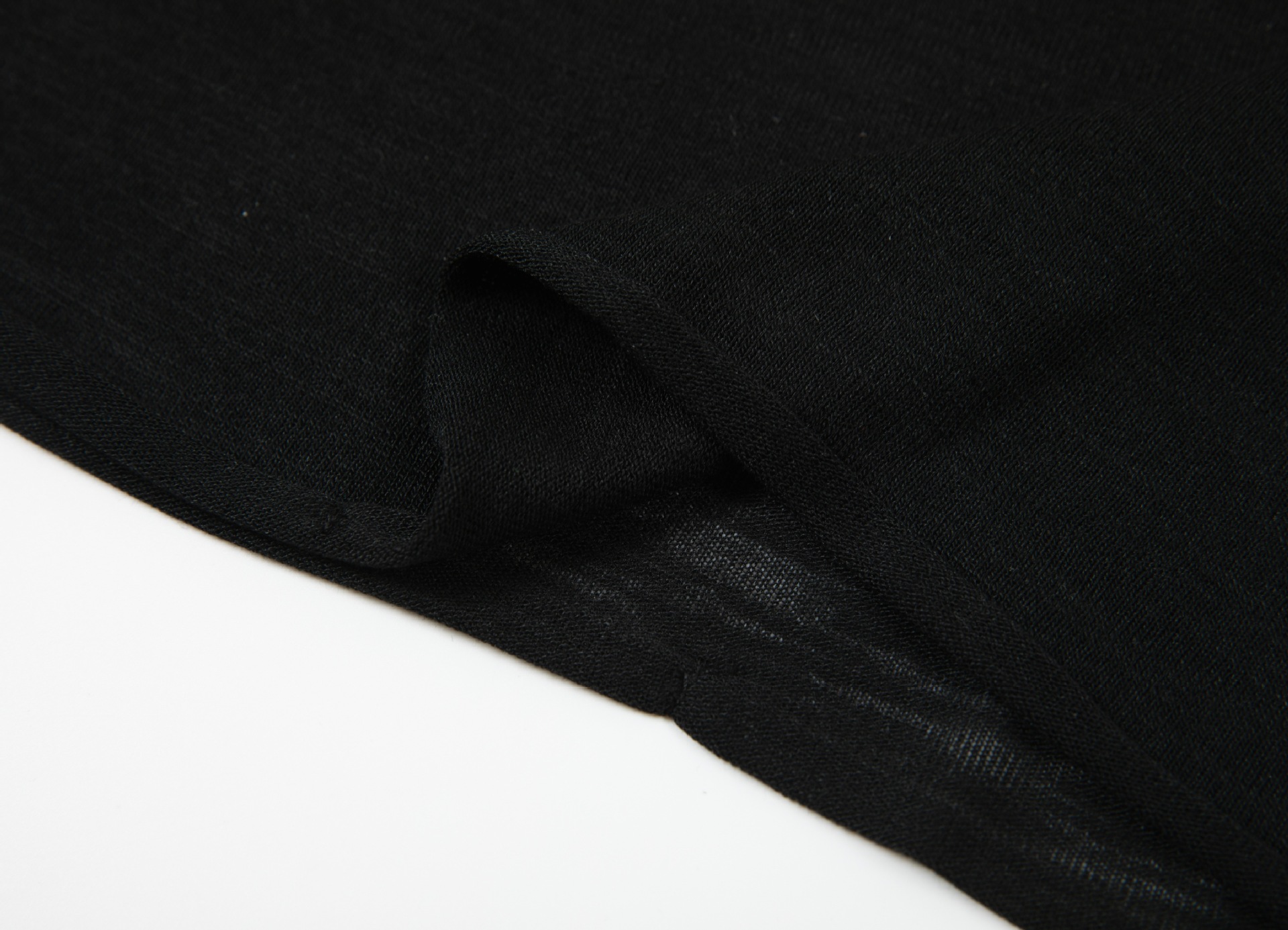 Plain Cotton Blend Wrist Length Tee