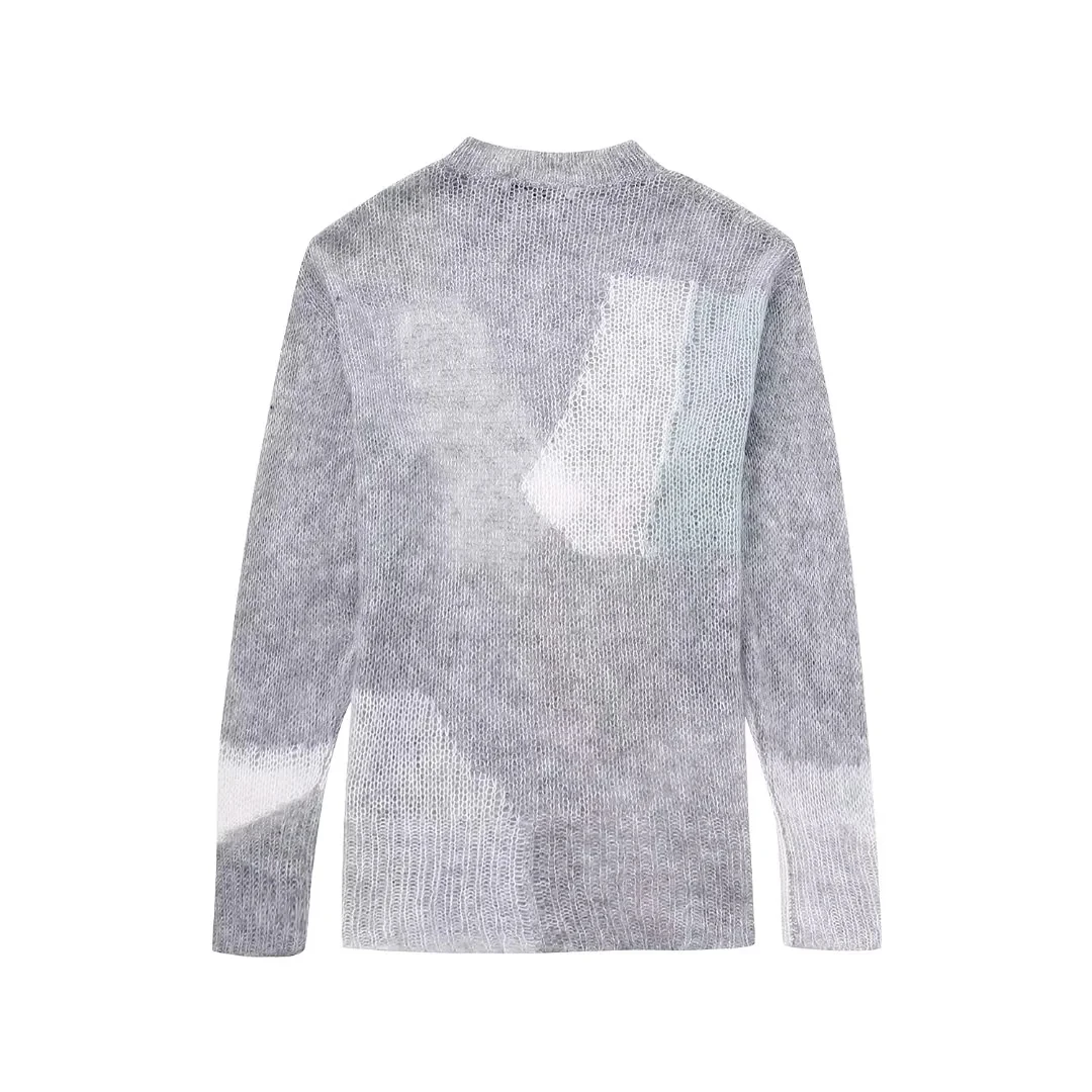 Ladies Polyester Crew Neck Sweater