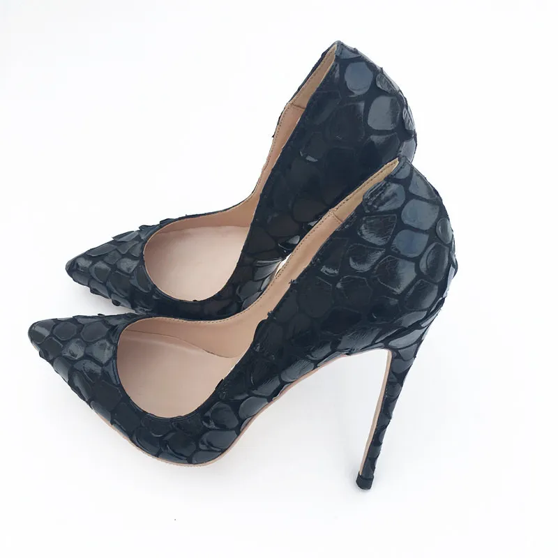 Sexy Womens Black High Heel Shoes Pointed Toe Apricot Party Stiletto Heels plus