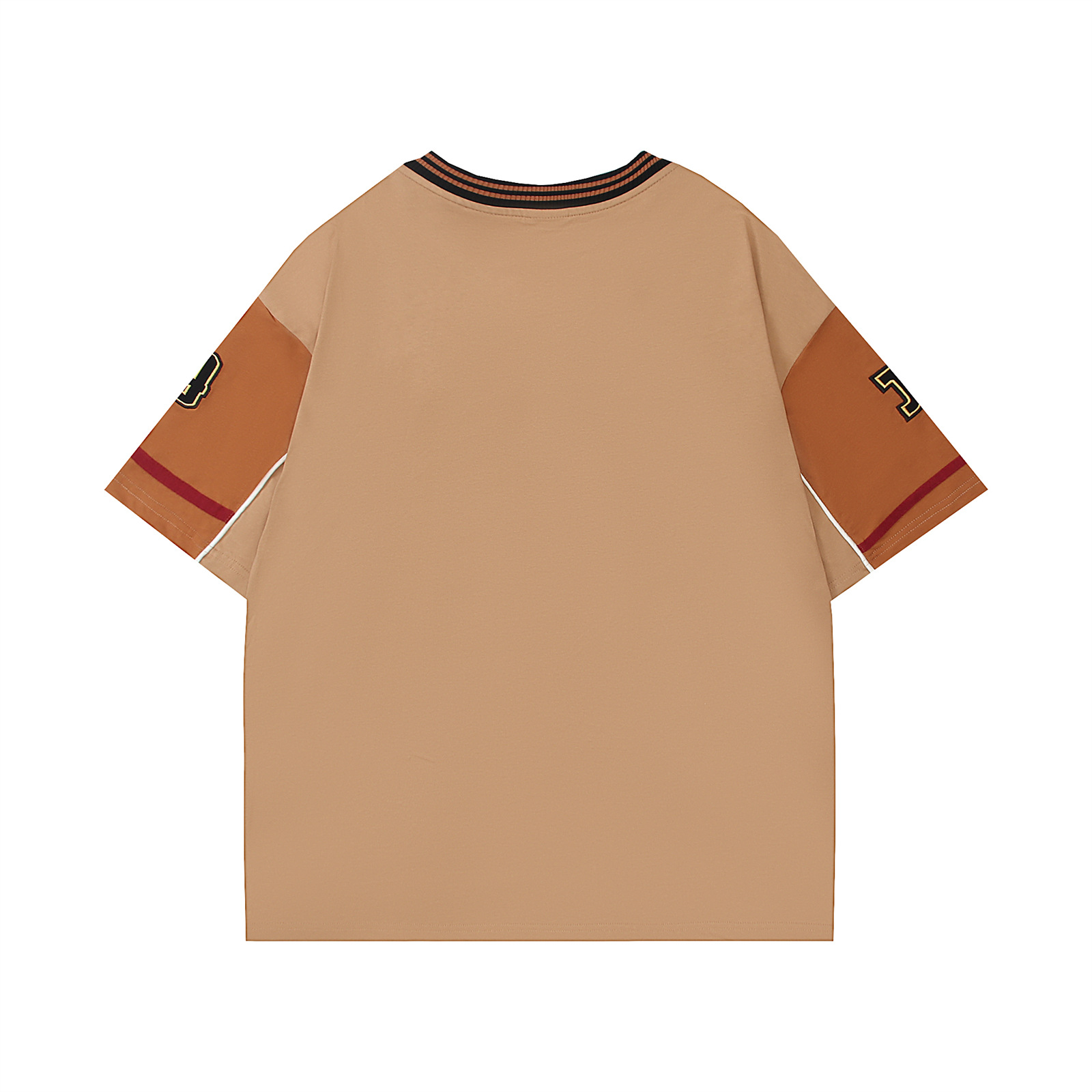 Relaxed Fit Vintage Americana Graphic Cotton V-Neck T-Shirt