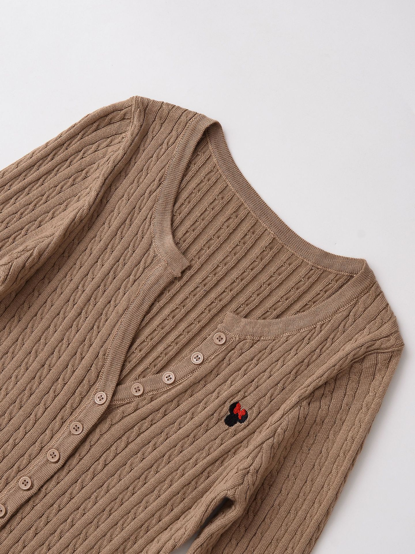 Solid Color Long Sleeve Business Cardigan