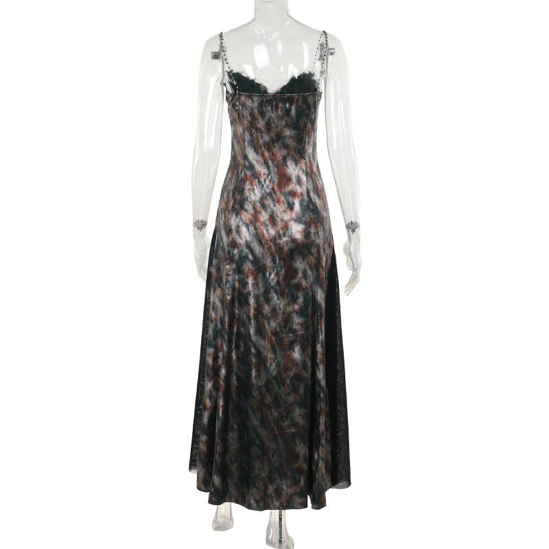Bodycon Dress Gothic Chic Embellished Fitted Full Skirt Dress for Women