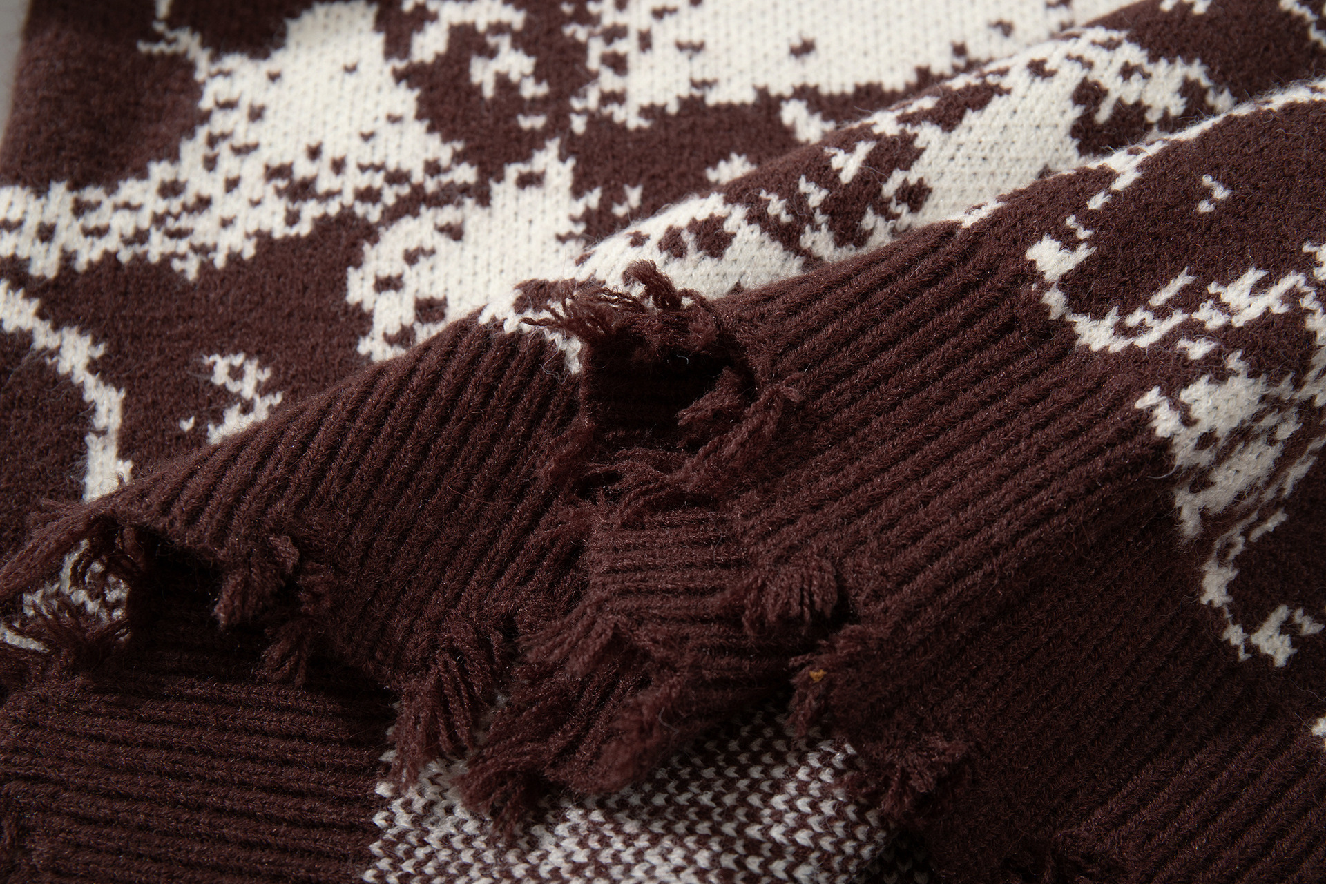 Oversized Gothic Jacquard Sweater