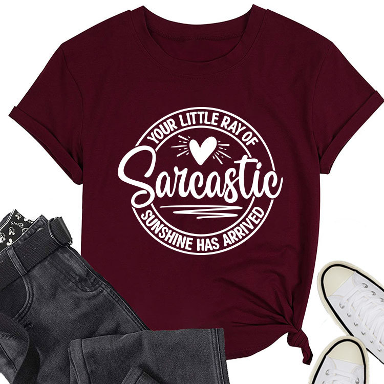 Ladies Geometric V Neck T-shirt
