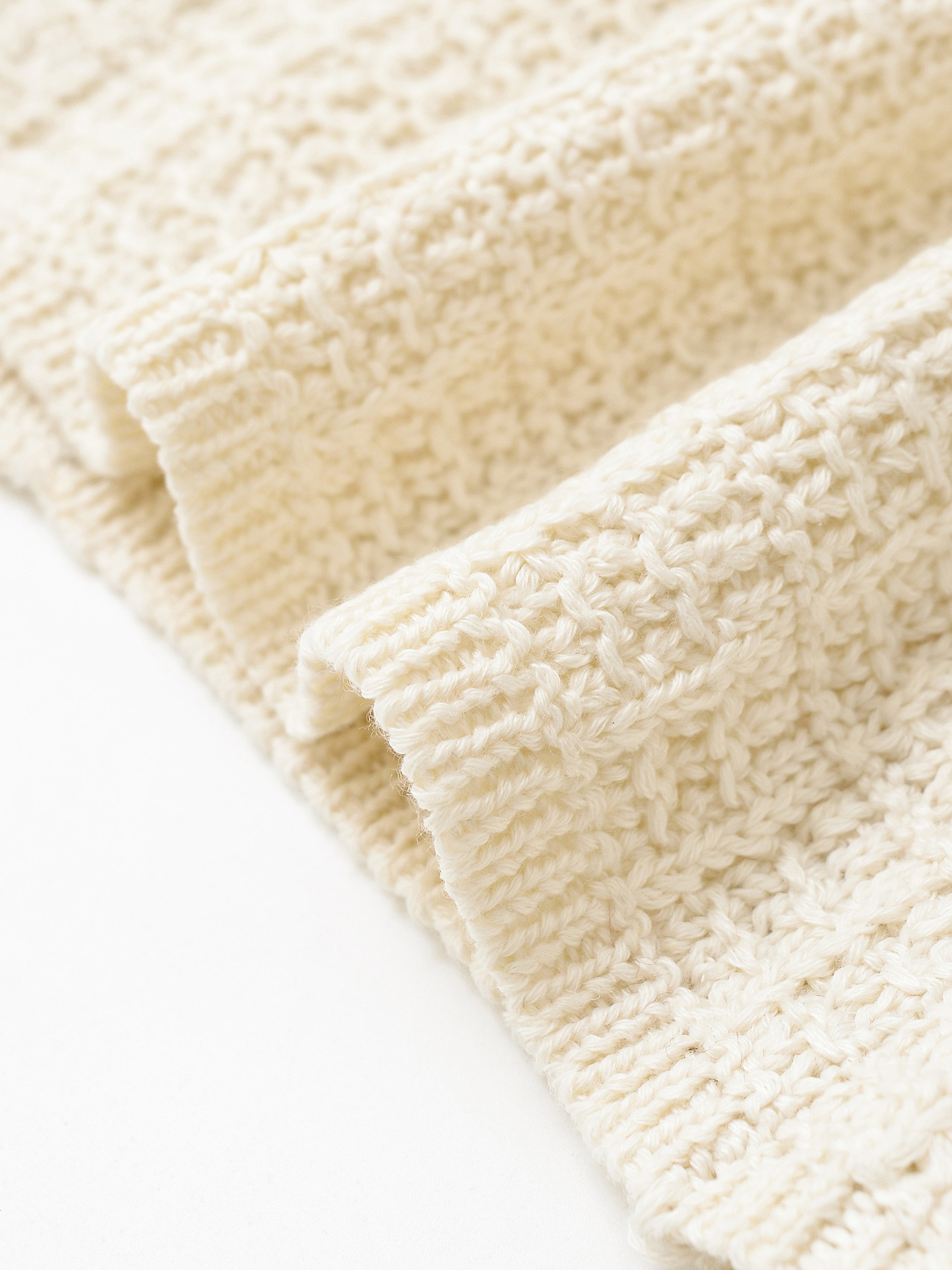 Modern Three-Quarter Knit Crew Sweater