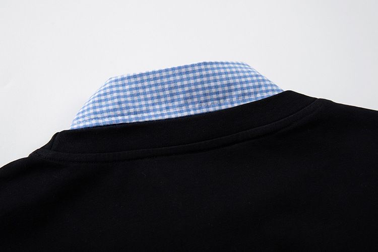 Oversized American Cotton Letter Layered Button-Down Guy's Tee