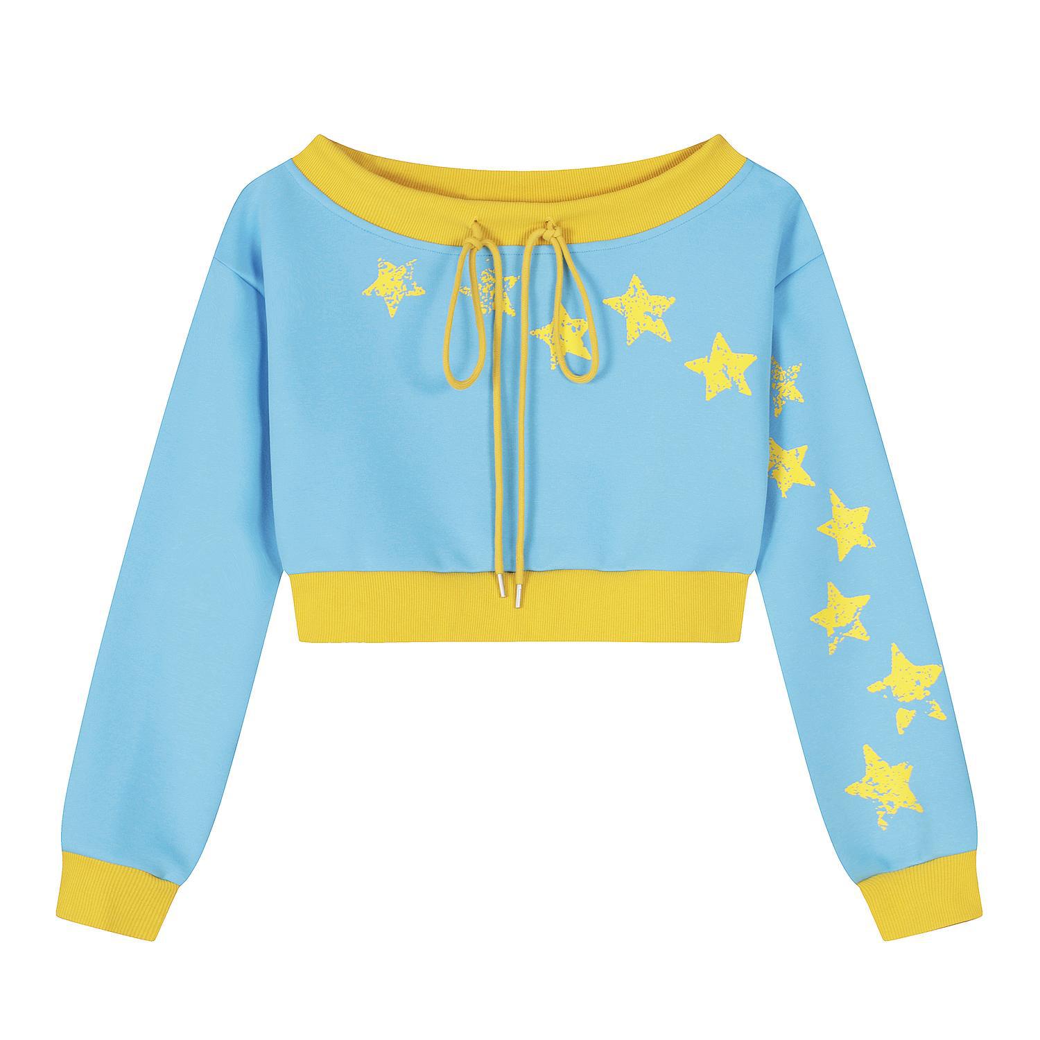 Vibrant Galaxy Graphic Full Sleeve Sweatshirt