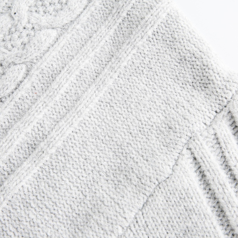 Oversized Japanese Workwear Cabled Sweater