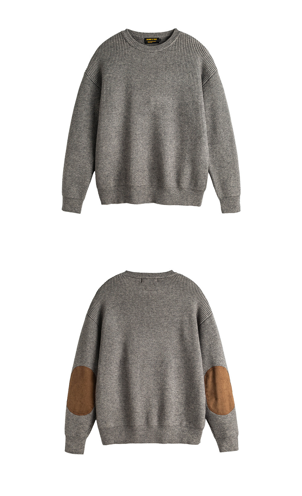 Japanese Fresh Ribbed Hem Oversized Long Sleeve Sweater