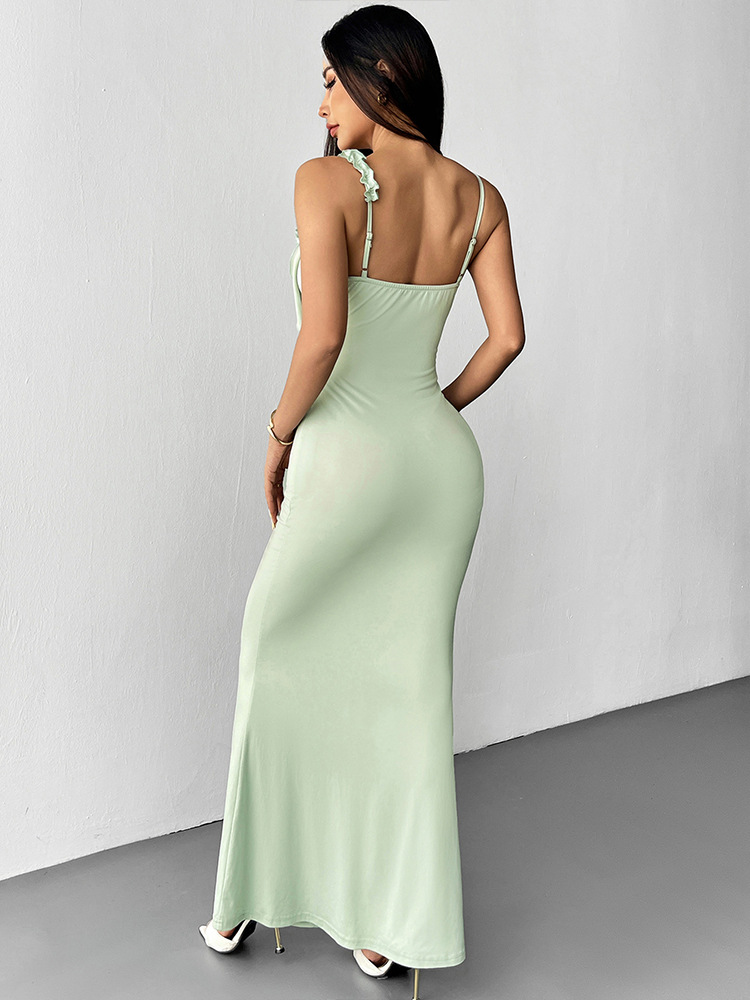 Laced Bodycon Maxi Dress