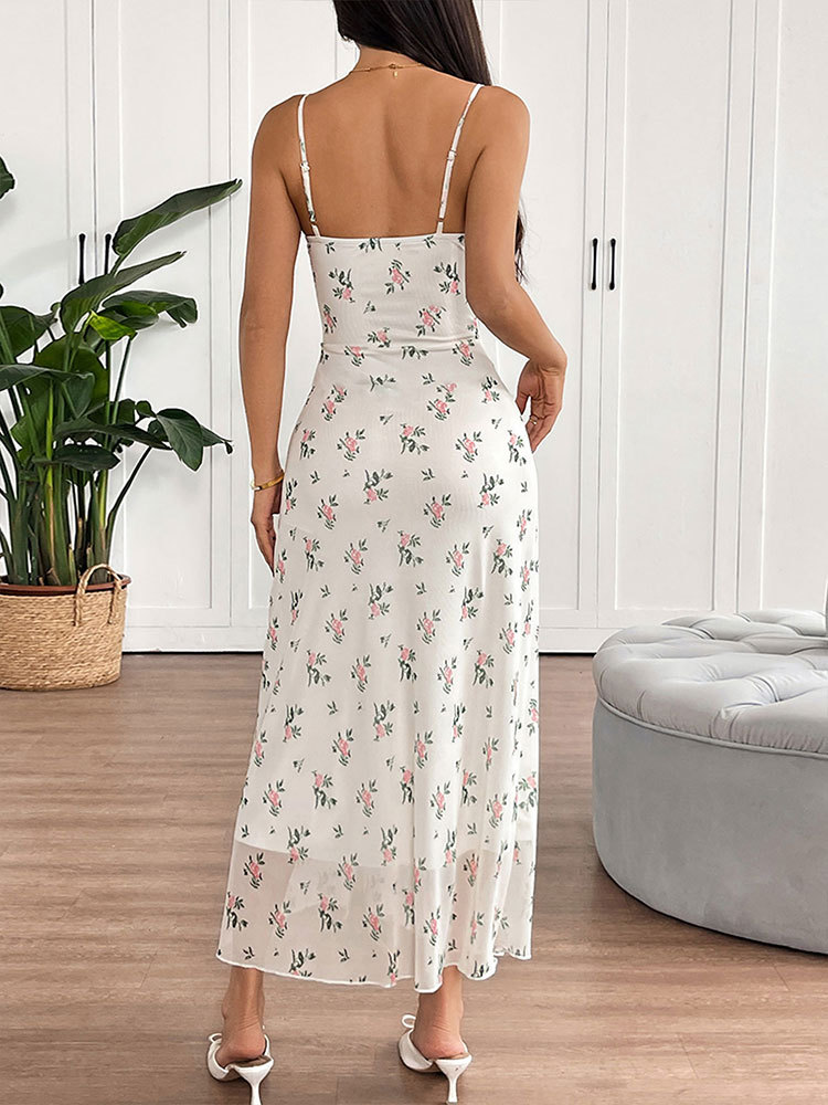 Patterned Scalloped One-Shoulder Bodycon Dress