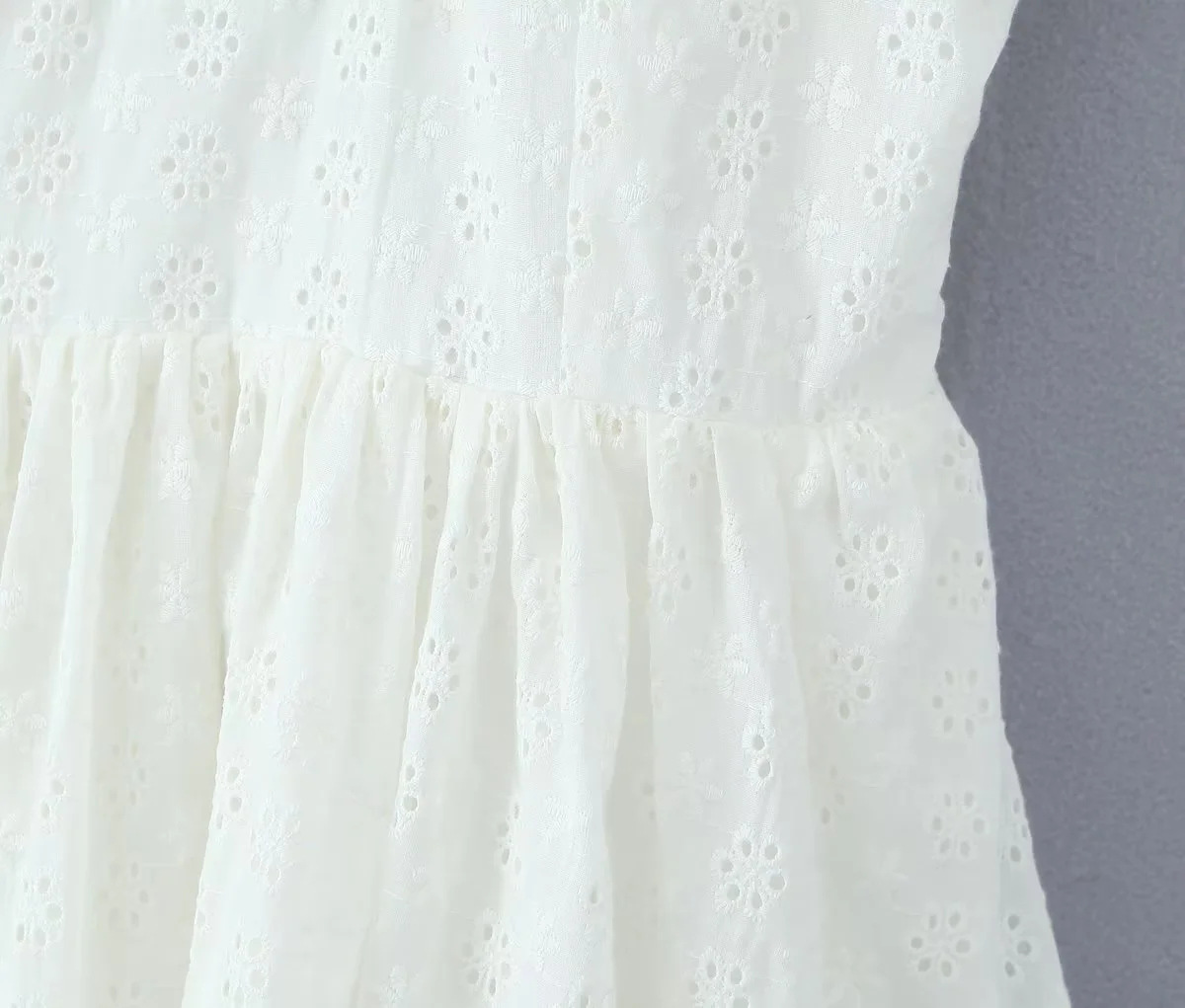 A-Line Square Neck Sleeveless Cotton Solid Strappy Dress