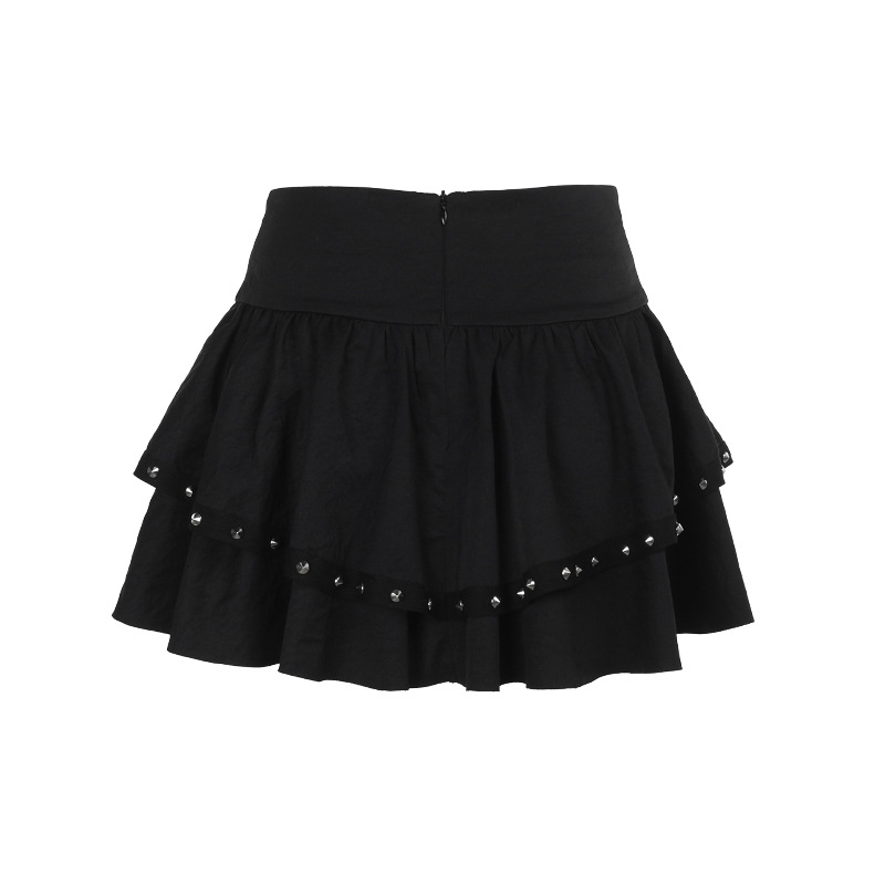 Fitted Shiny Edgy Skirt