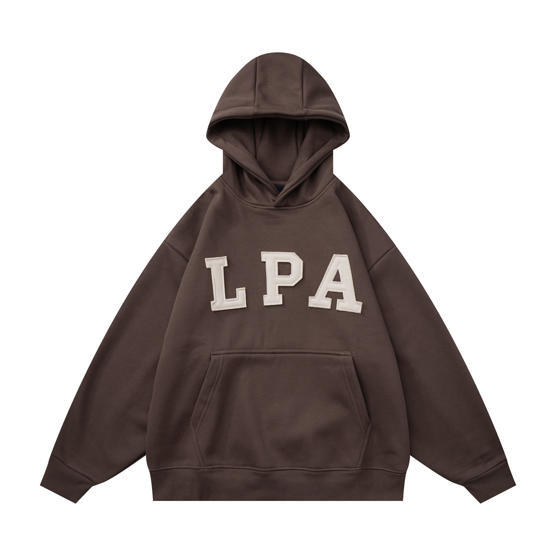 Oversized Cotton Printed Long Sleeve Hoodie