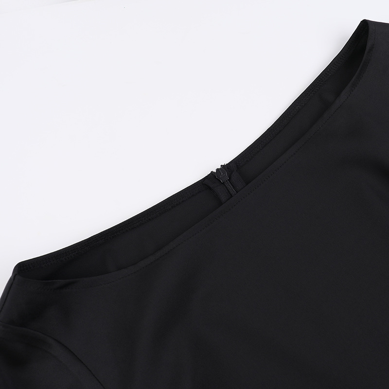 High-Rise Polyester Body-Hugging Mini Skirt