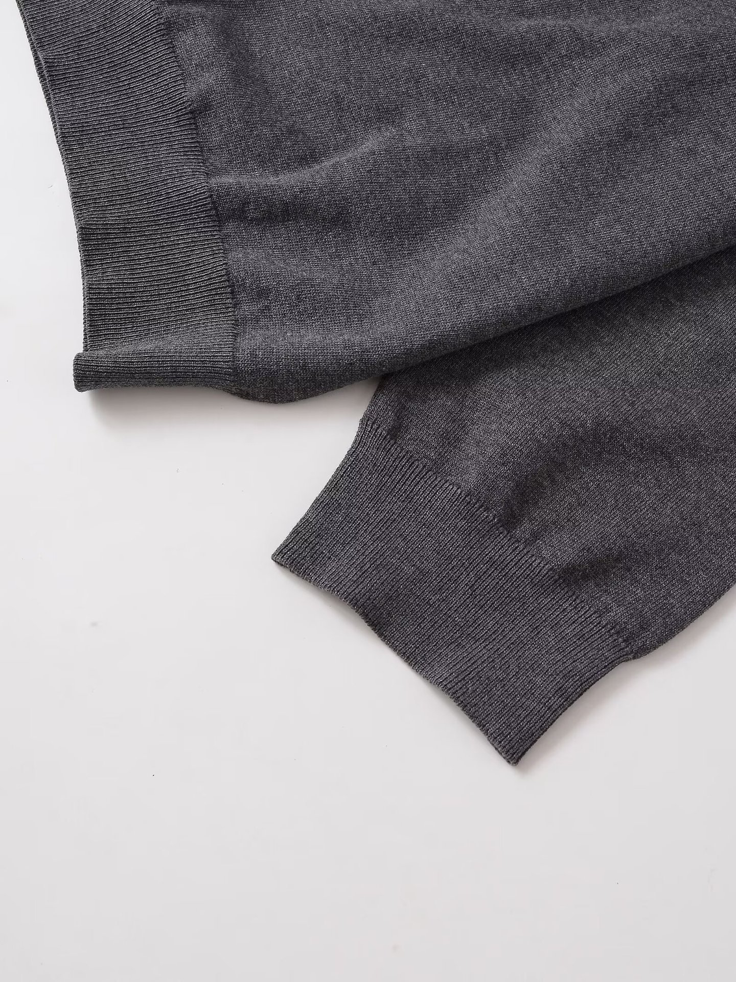 Plain Oversized Vee Neck Knitted Sweater