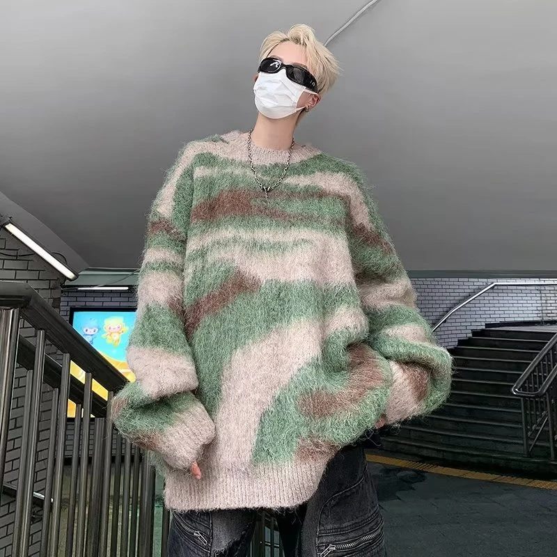 Men's Slouchy Drop Shoulder Banded Sweater