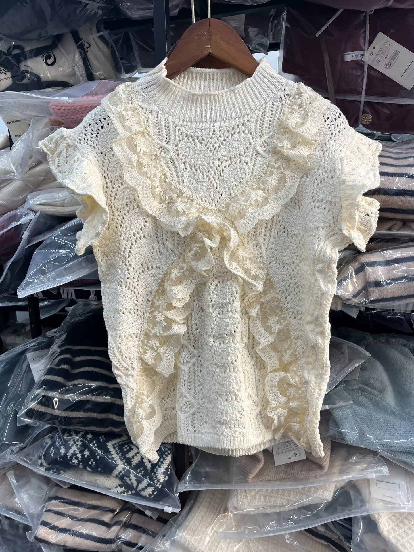 Mock Neck Solid Sweater Vest