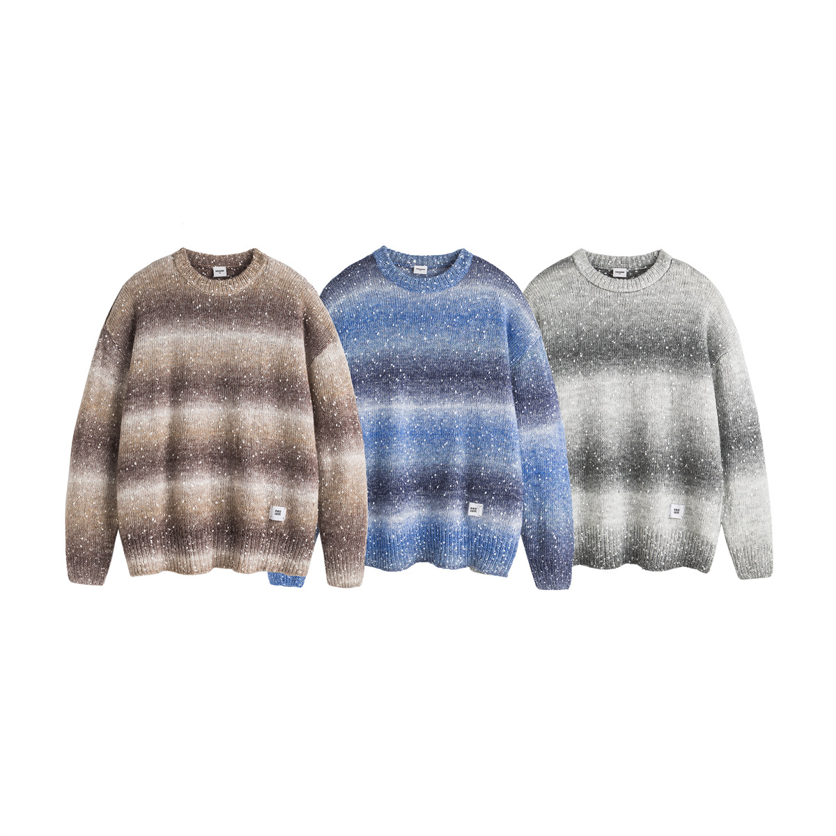 Japanese Workwear Oversized Ombre Sweater