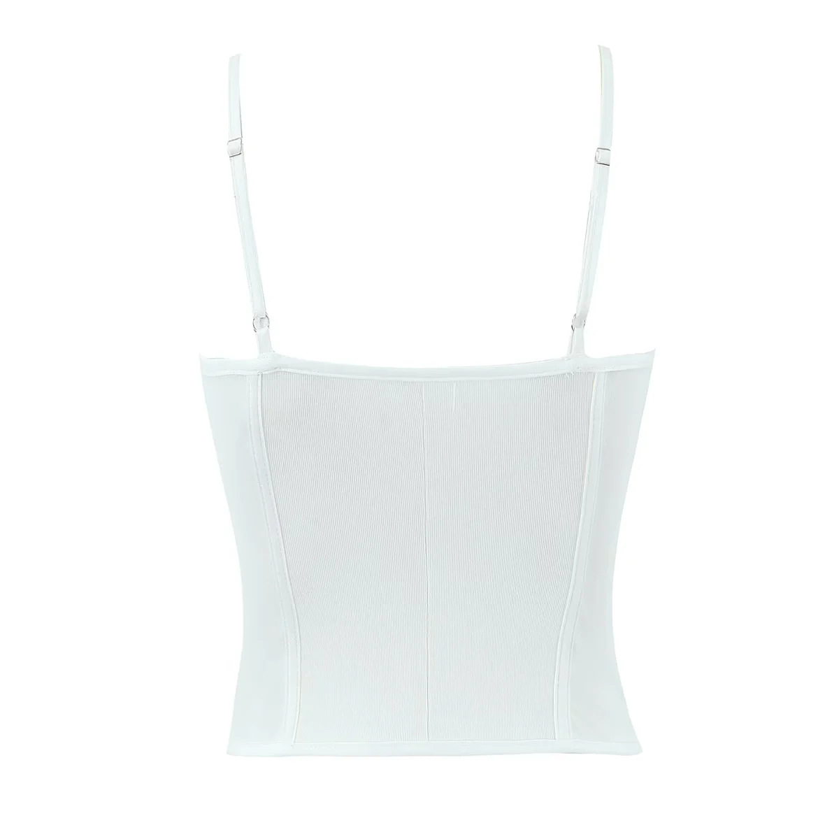 Slim Fit Strapless Solid Cami