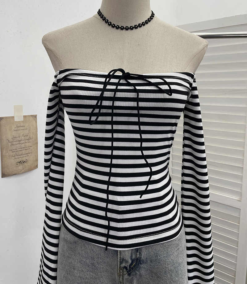 Celebrity Slim Fit Asymmetric Wrist-Length Crop Top