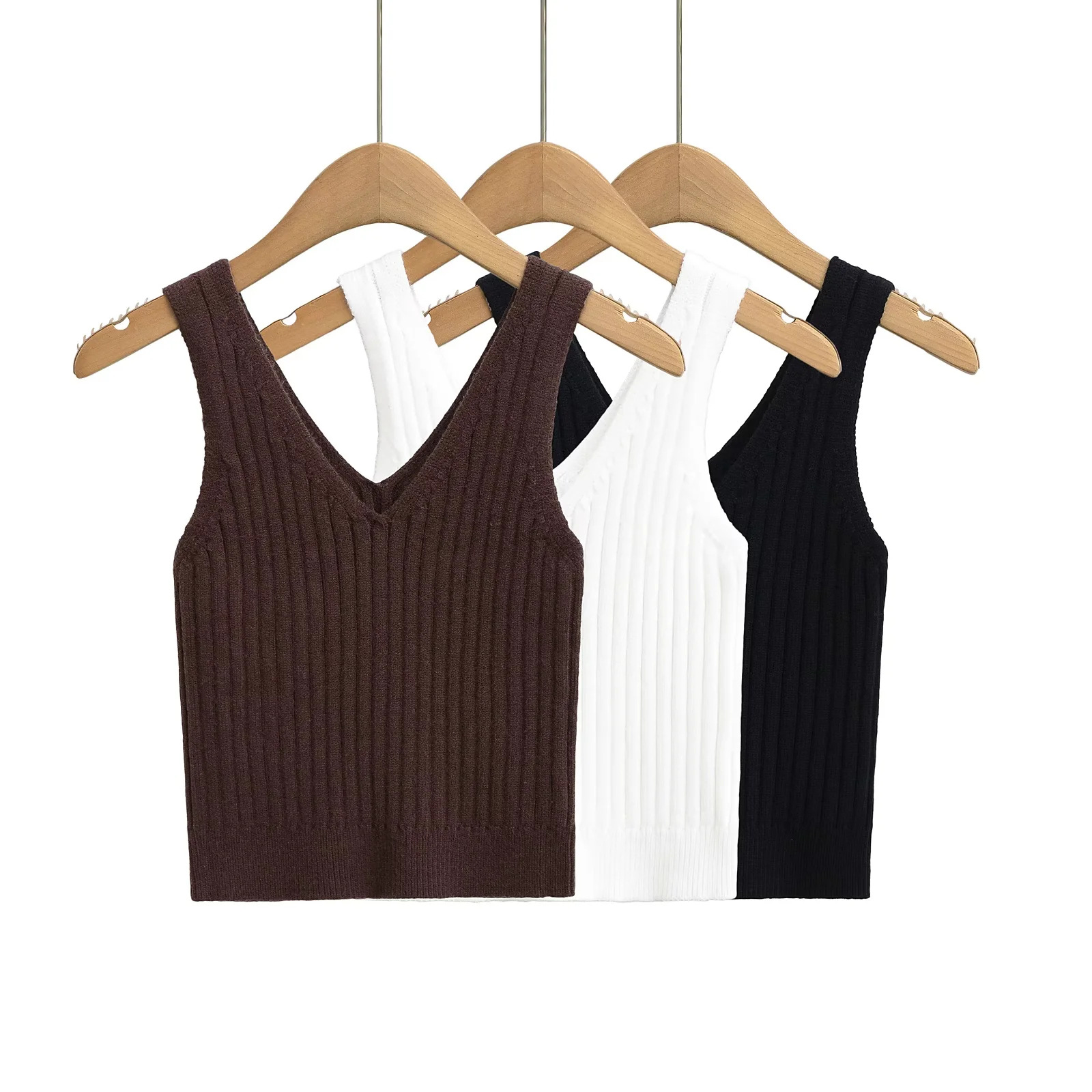 Slim Fit Short Sleeve Crew Knit Vest