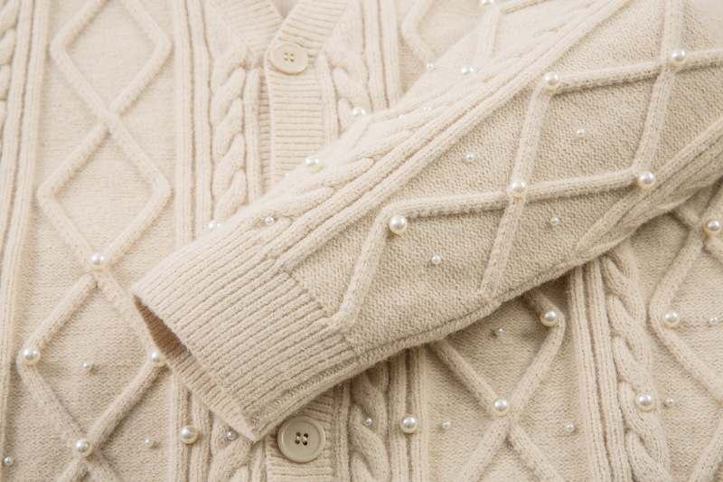 Urban Relaxed Fit Long Sleeve Plunge Neck Cardigan